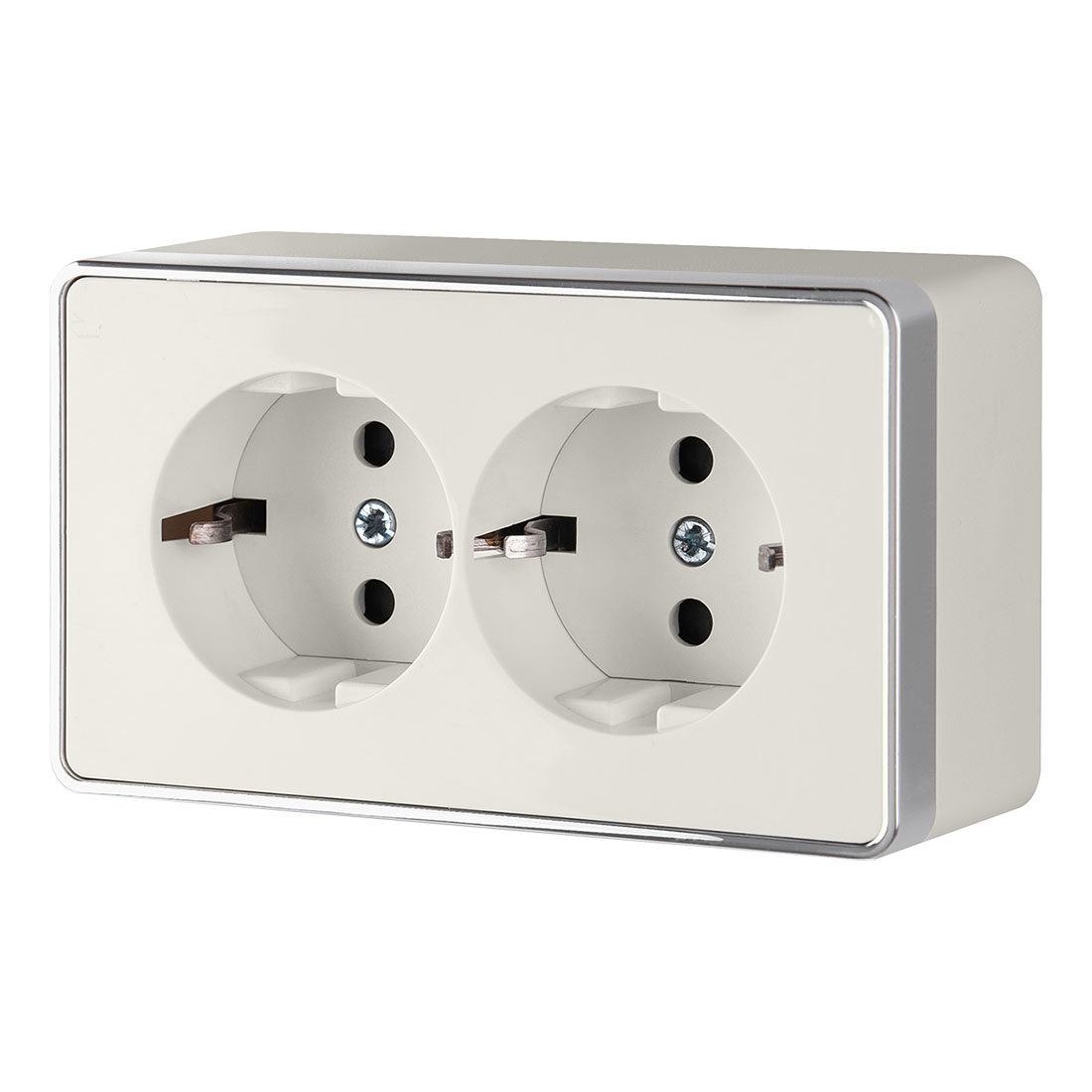 Розетка двойная с заземлением Gallant слоновая кость W5072103