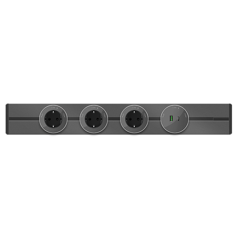 Systeme Electric MultiTrack Графит Шина открытой установки трековой системы 80 см
