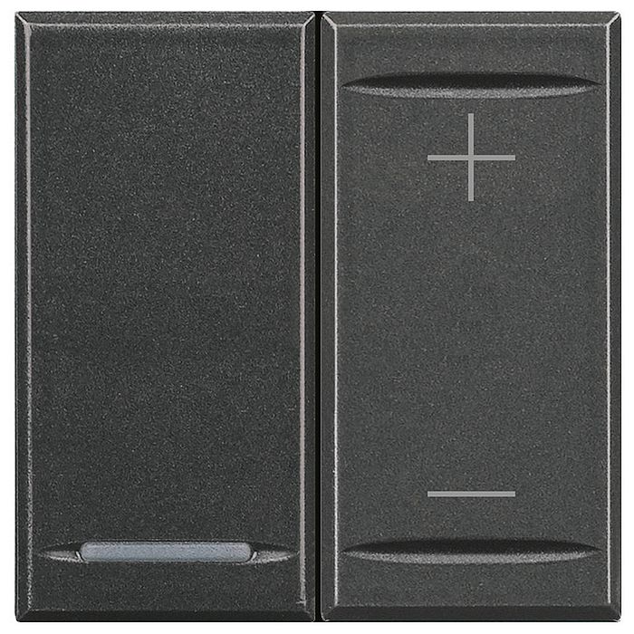 Светорегулятор клавишный BTicino AXOLUTE, 400 Вт, антрацит, HS4411