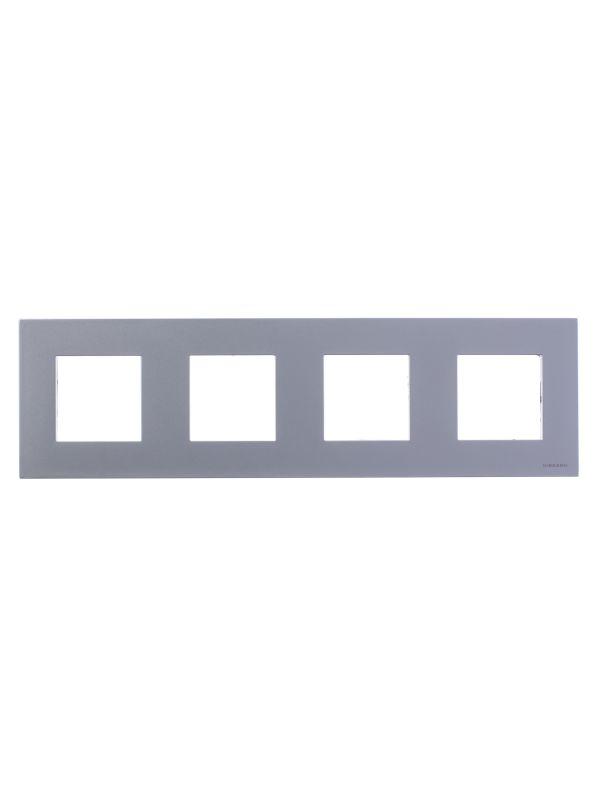 Рамка 4-м 8мод. Zenit белый ABB 2CLA227400N1101