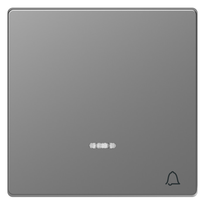 Клавиша с линзой Schneider Electric MERTEN D-LIFE, нержавеющая сталь, MTN3325-6036