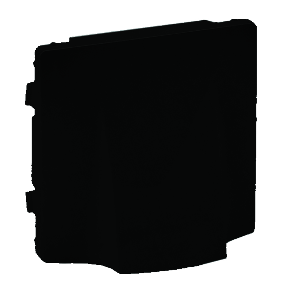 Legrand Valena LIFE Black. Лицевая панель для вывода кабеля. Антрацит.