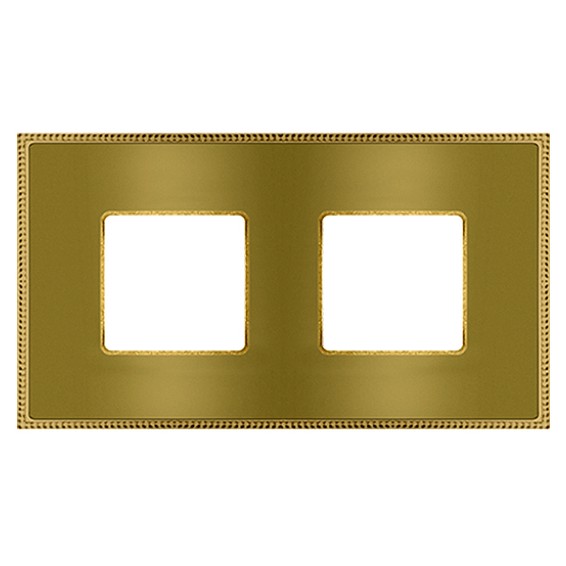 Рамка 2 поста FEDE BELLE EPOQUE, bright gold//bright gold, FD01432OBOB