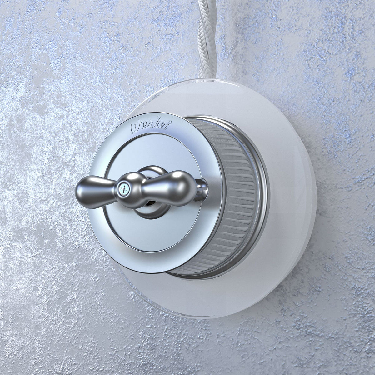 Рамка из стекла на 1 пост белый W0015101