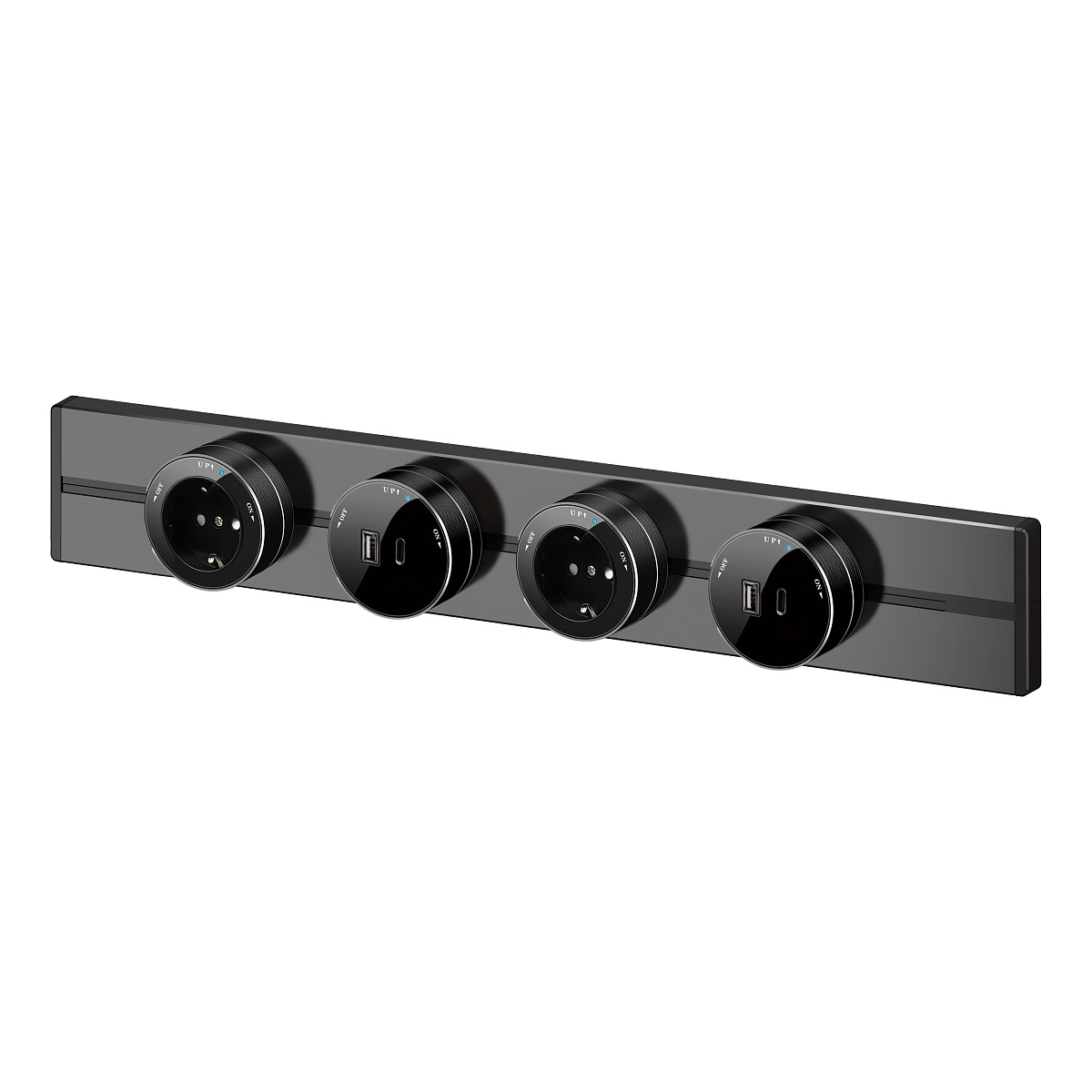 Systeme Electric MultiTrack Антрацит Шина скрытой установки трековой системы 80 см